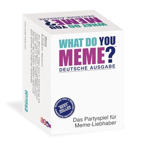 HUCH! | What Do You Meme Deutsch | Kartenspiele für Erwachsene | Partyspiele ab 18 | Meme Spiel | Kartenspiel & Gesellschaftsspiele | Deutsche Ausgabe | Ab 3 Spielern ab 18 Jahren