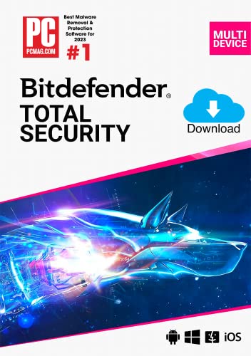 Bitdefender Total Security Multi Device 2024 | 5 Geräte | 1 Jahr | PC/Mac | Aktivierungscode per Email