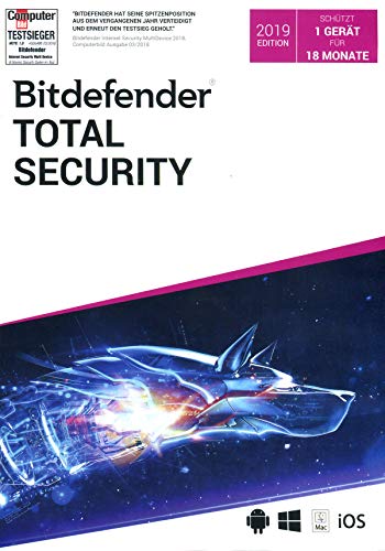 Bitdefender Total Security 1 Gerät / 18 Monate|Standard|1|18 Monate|PC+Mac+iOS+Android|Download|Download